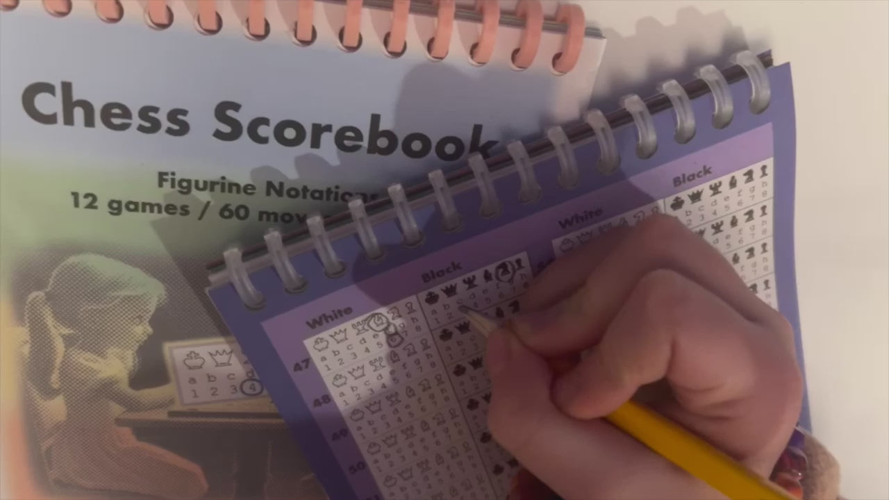 Kids Chess Scorebook with USCF-Approved Figurine Notation