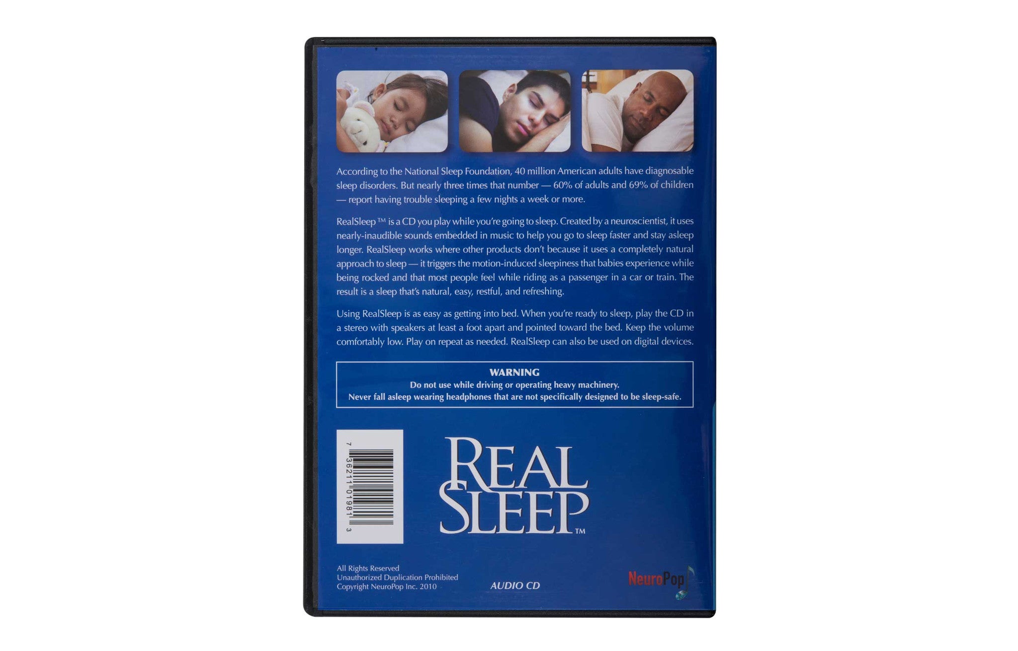 Dr. Horowitz: RealSleep CD for Adults Over 40