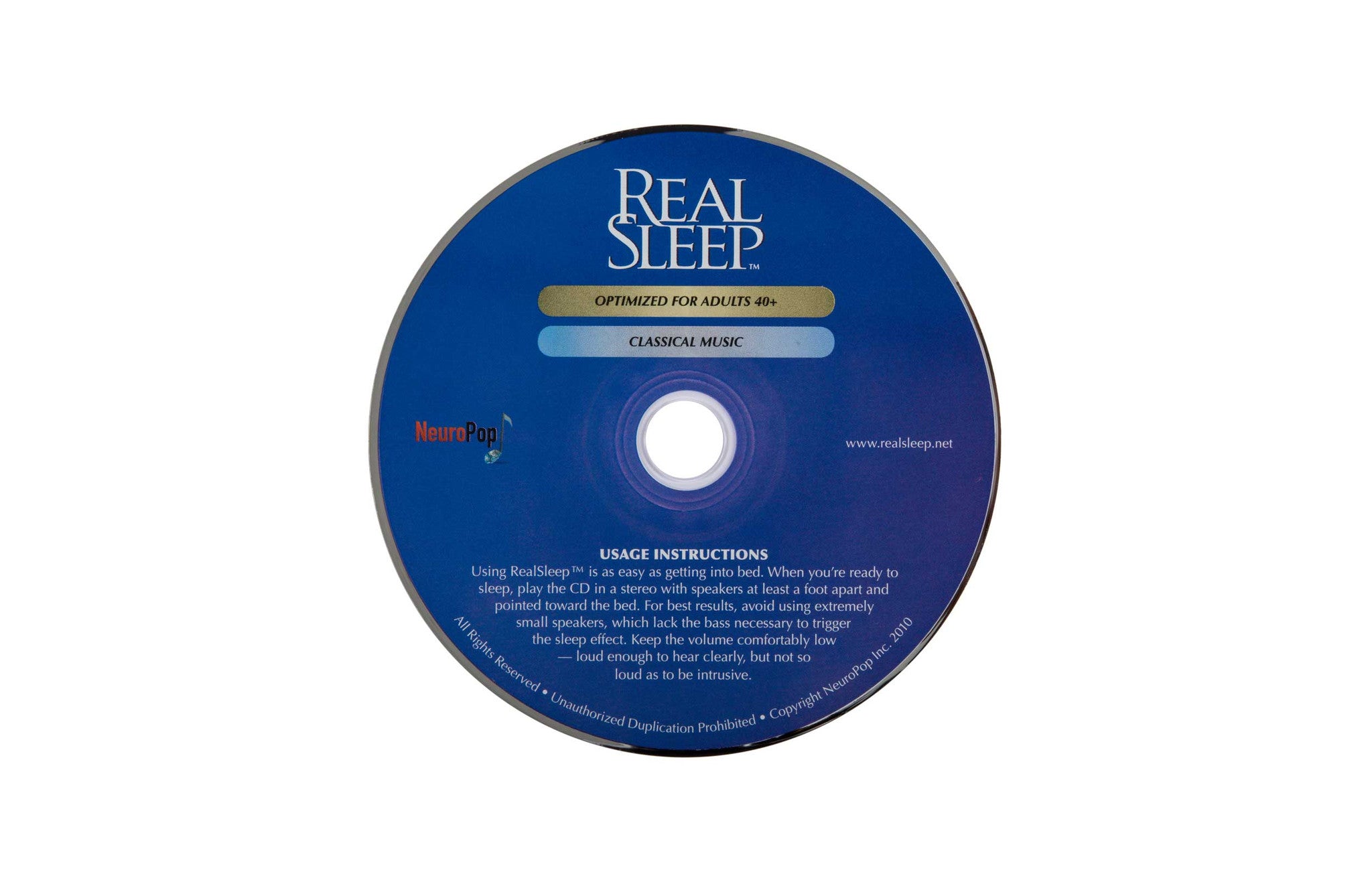 Dr. Horowitz: RealSleep CD for Adults Over 40