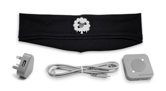 SleepPhones® Effortless™ with Customized "Sleep With Me" Podcast Headband