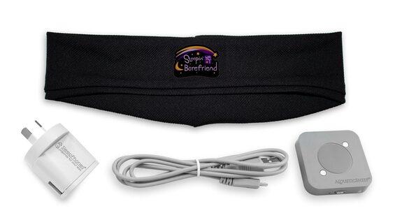 SleepPhones® Effortless™ with Customized "Sleep With Me" Podcast Headband