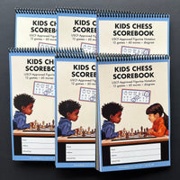 Kids Chess Scorebook 6 spiral-bound books