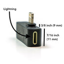 Lightning adapter to lightning charging and 3.5mm audio