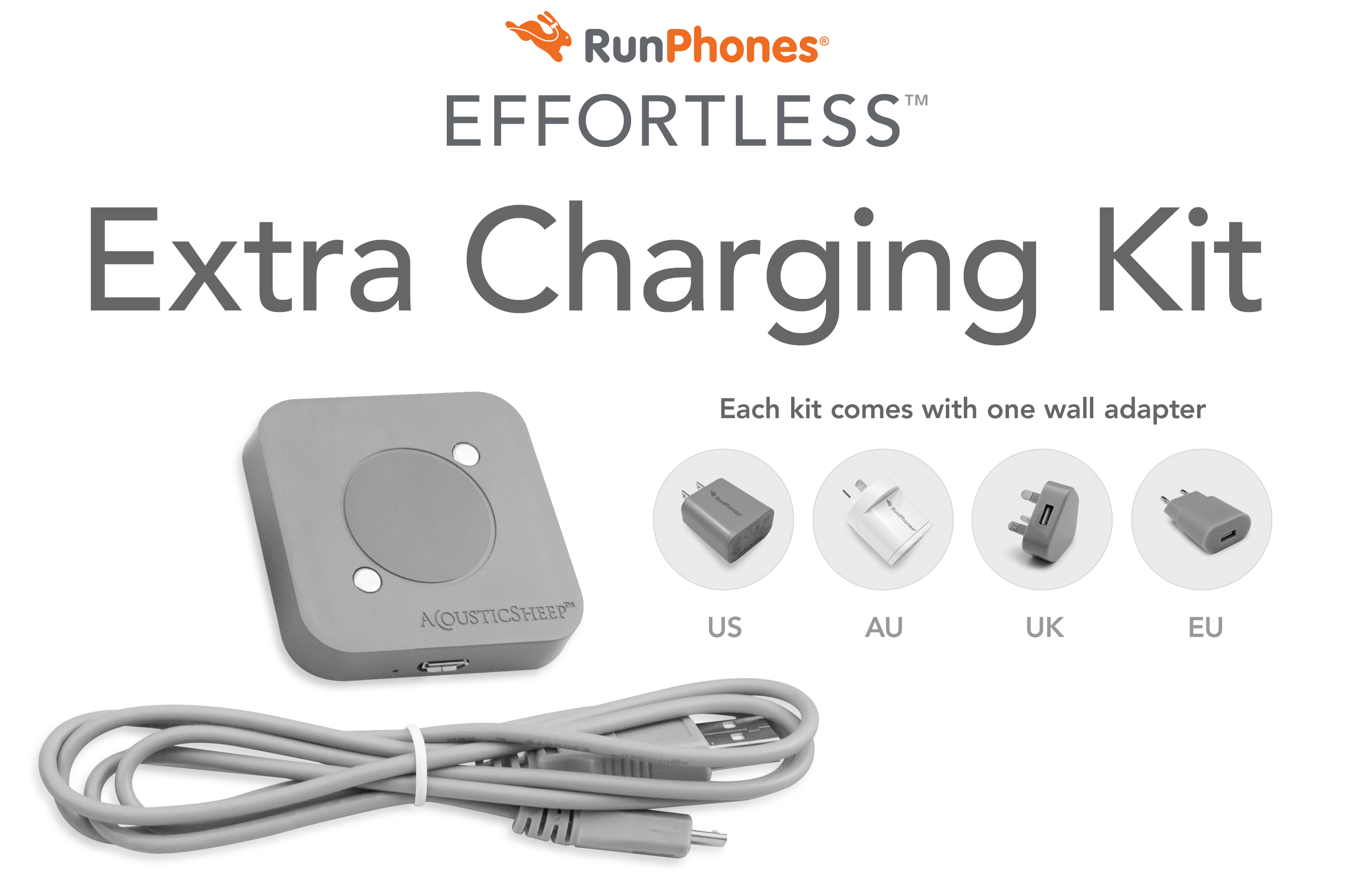 Kit de charge supplémentaire RunPhones® Effortless™