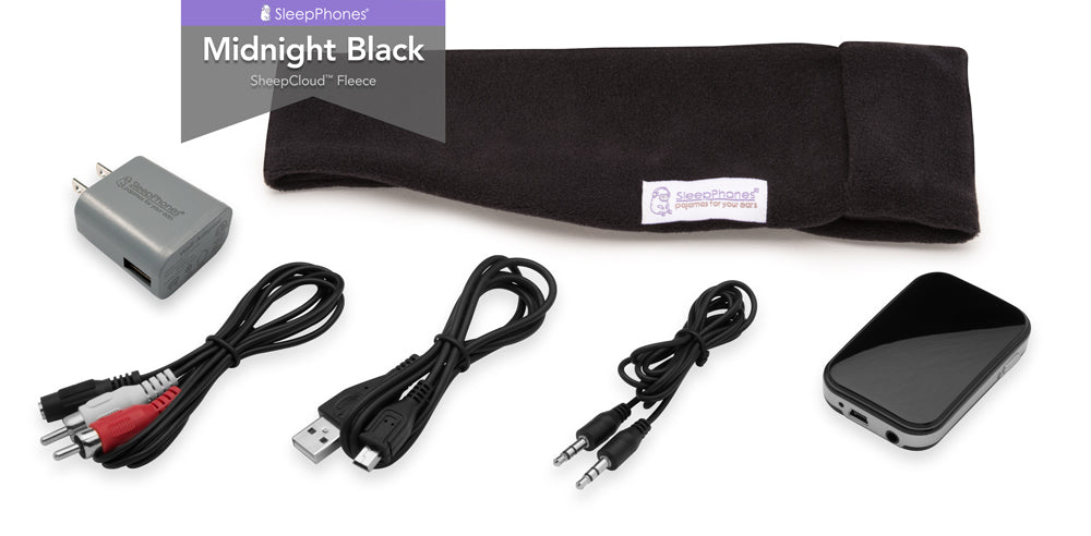 Midnight Black (Fleece Fabric) / Medium / US USB Wall Plug