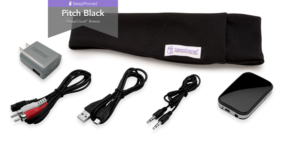 Pitch Black (Breeze Fabric) / Medium / US USB Wall Plug