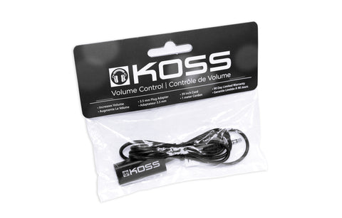 Koss Stereo Volume Control Extension Cord for Headphones