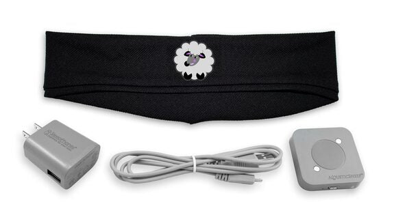 SleepPhones® Effortless™ with Customized "Sleep With Me" Podcast Headband